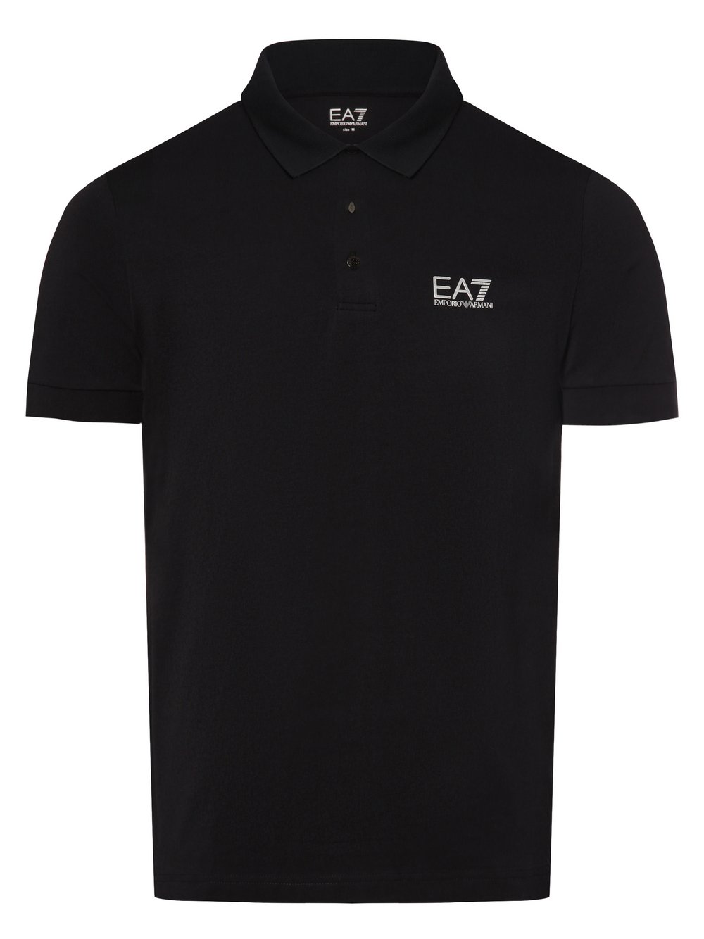 EA7 Emporio Armani Męska koszulka polo Mężczyźni Bawełna niebieski jednolity, M