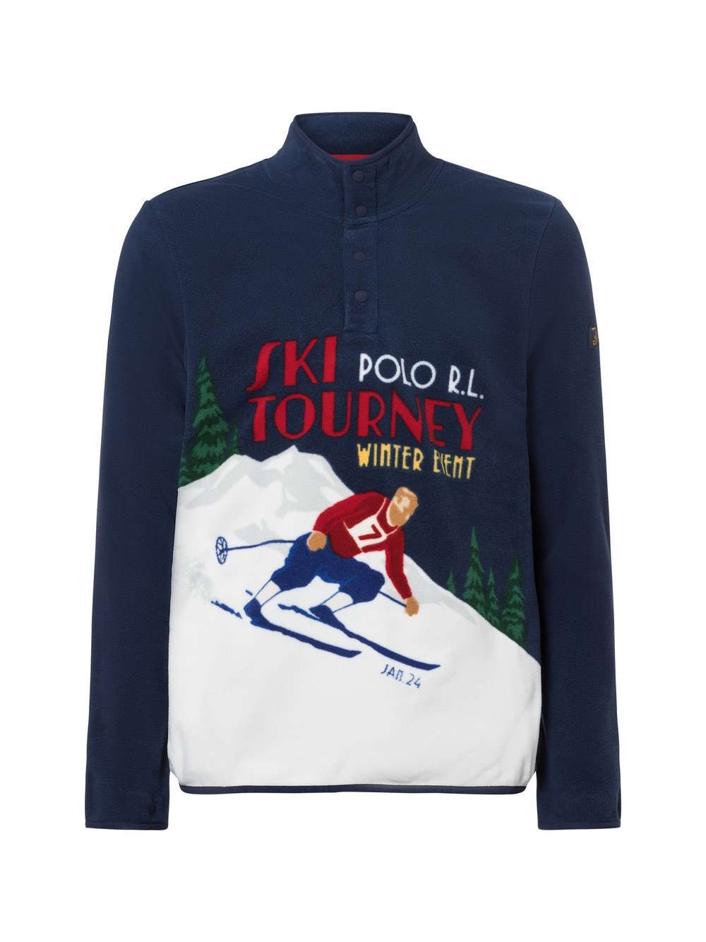 Polo Ralph Lauren Męska bluza polarowa Mężczyźni niebieski jednolity, M