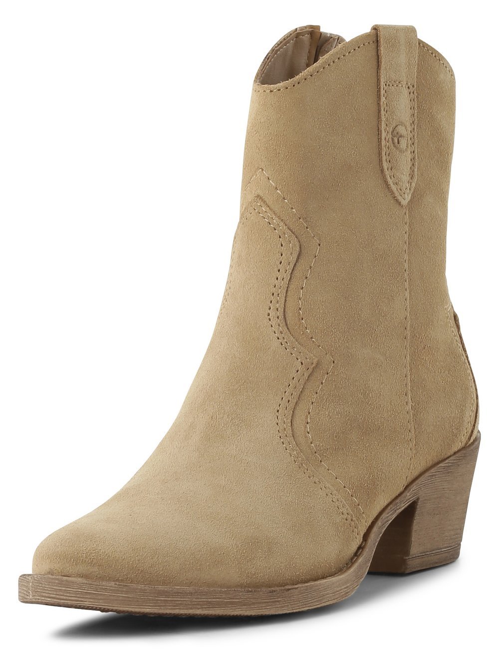 Tamaris Skórzane botki Kobiety skóra brązowy jednolity, 39