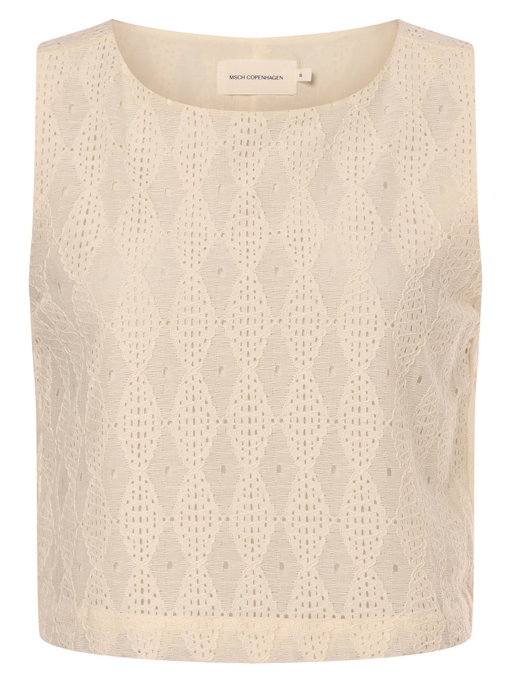 Msch Copenhagen Bluzka damska - MSCHMadelena Kobiety biały jednolity, S