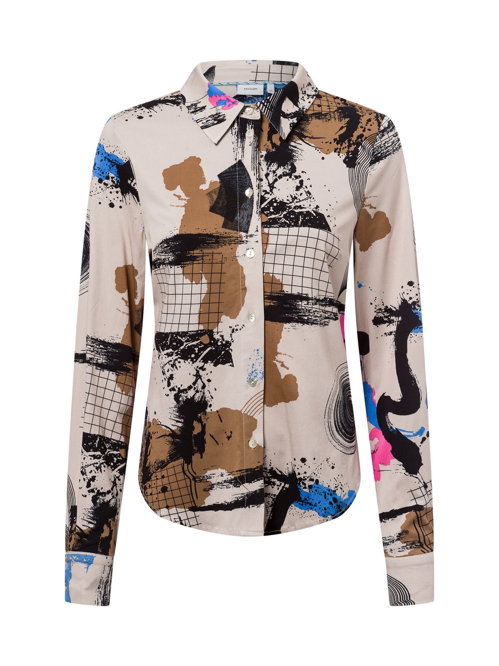 Nümph Damska bluzka koszulowa Nümpf - Numokka Kobiety wiskoza wielokolorowy wzorzysty, 36