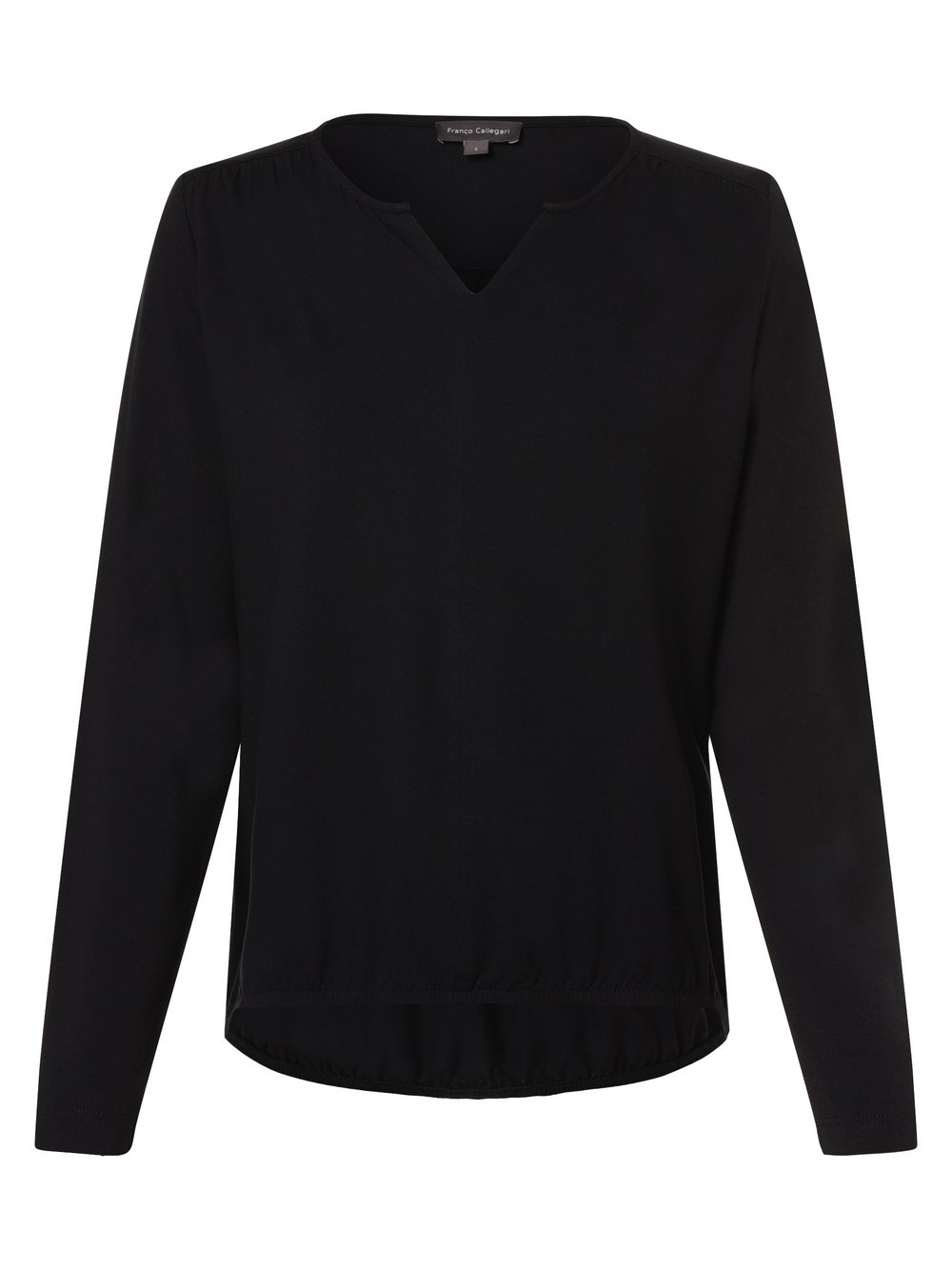 Franco Callegari Damska koszulka z długim rękawem Kobiety wiskoza niebieski jednolity, XXXL