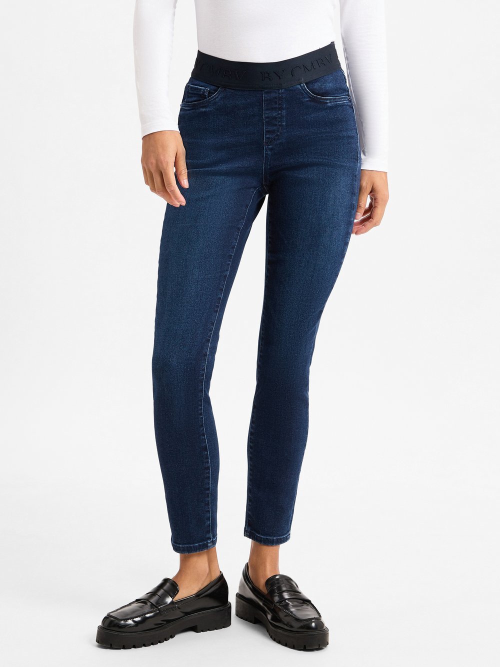 Cambio Dżinsy - Philia Kobiety Bawełna niebieski jednolity, 36