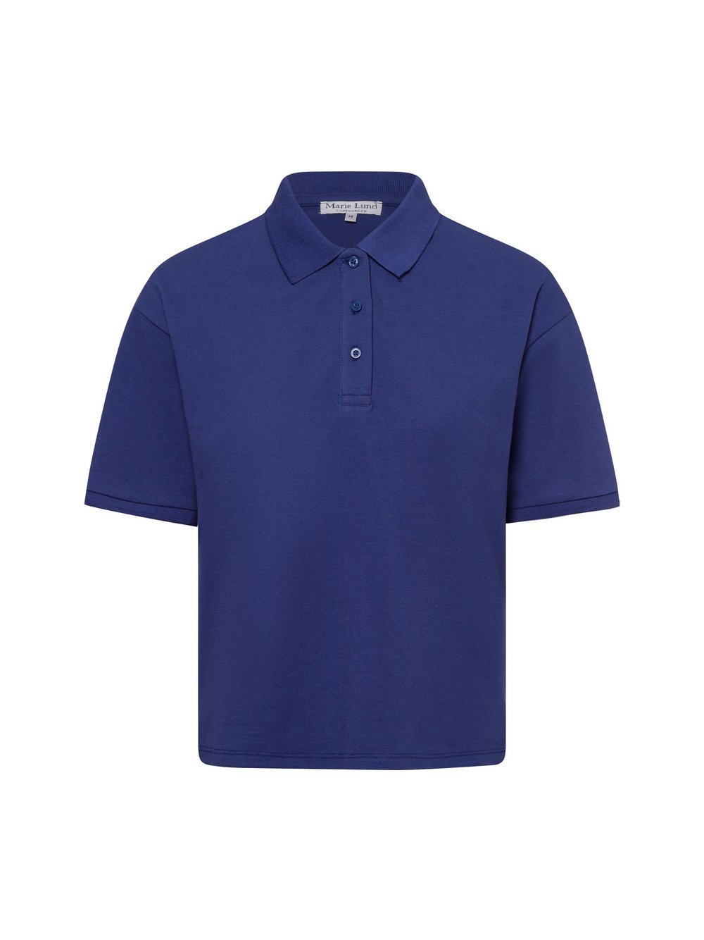 Marie Lund Damska koszulka polo Kobiety Bawełna niebieski jednolity, M