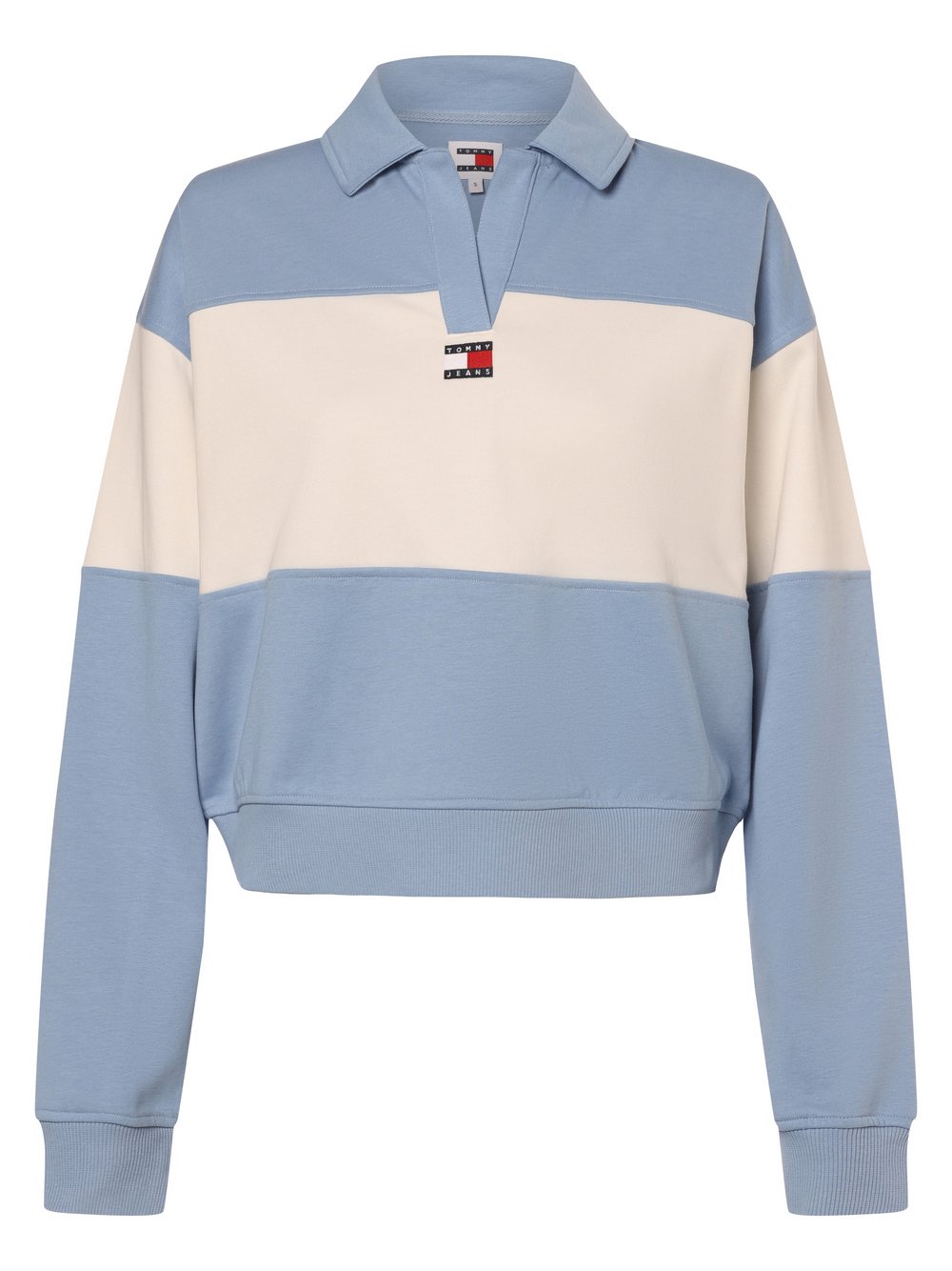 Tommy Jeans Bluza damska Kobiety niebieski|biały jednolity, S