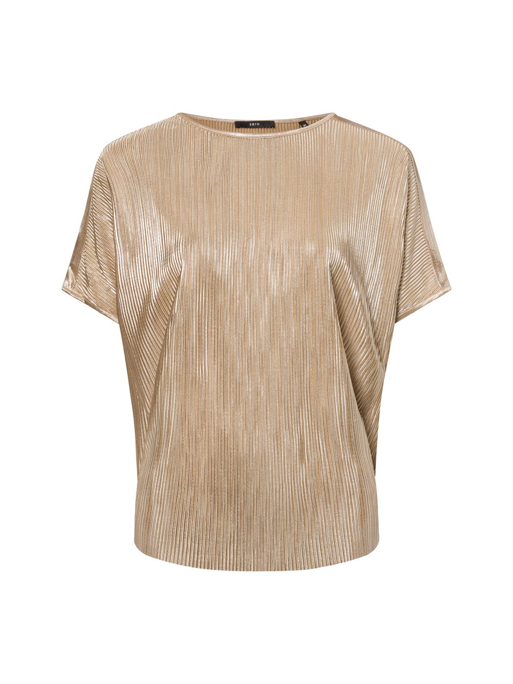 zero Koszulka damska Kobiety złoty wypukły wzór tkaniny, 34