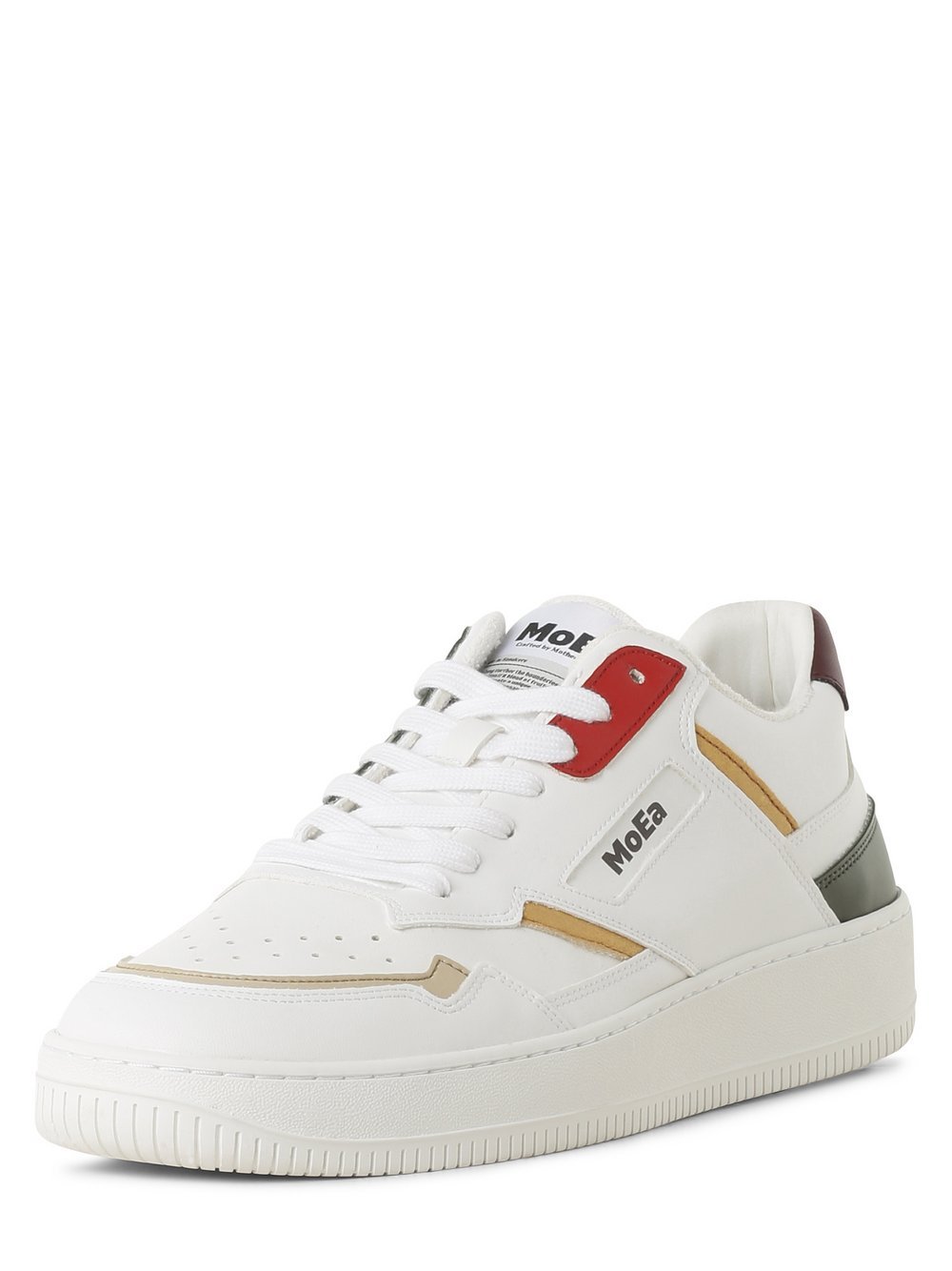 MoEa Męskie buty sportowe Mężczyźni Sztuczna skóra biały jednolity, 45