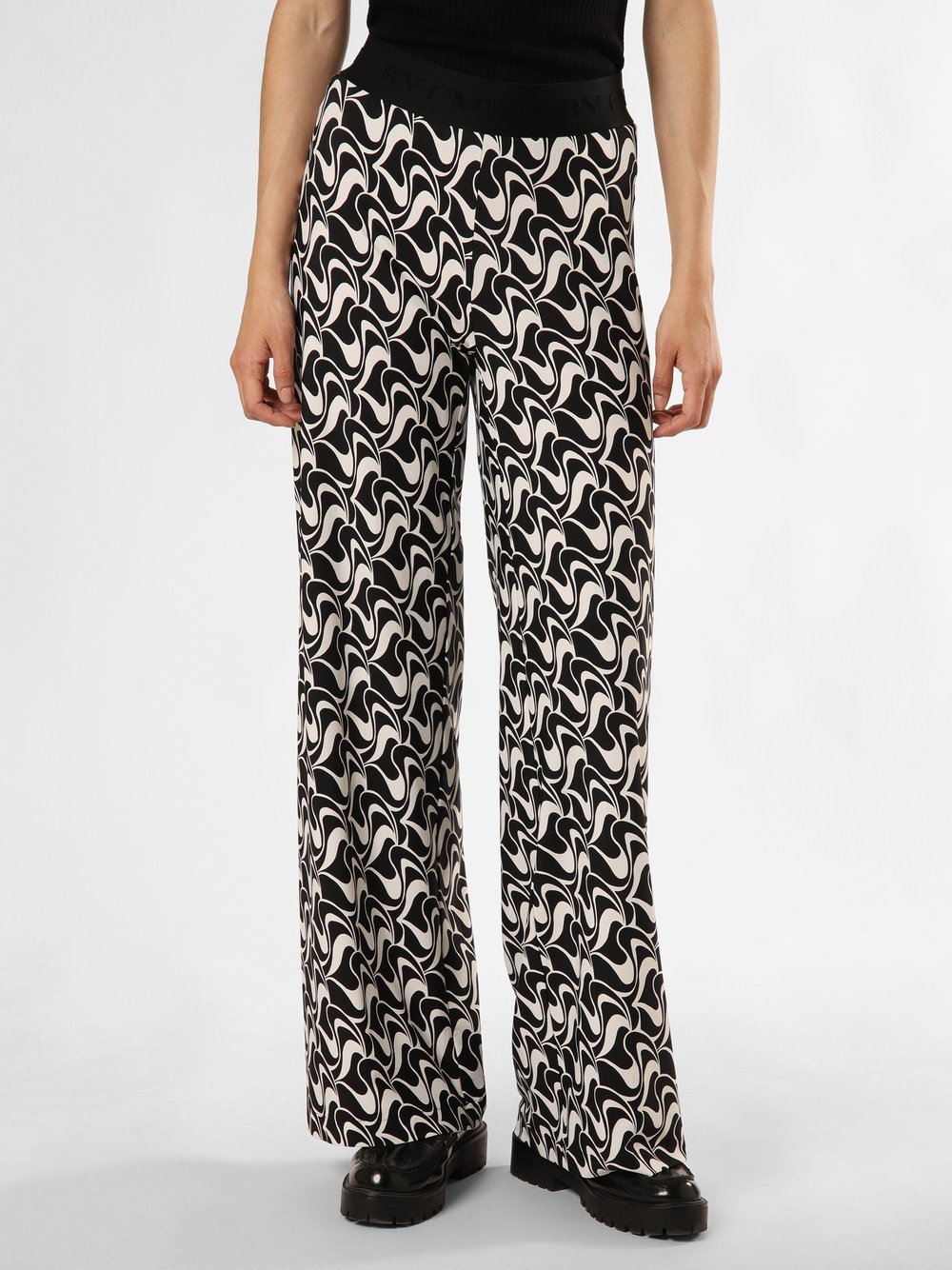 Cambio Spodnie - Allison Kobiety czarny|biały wzorzysty, 36