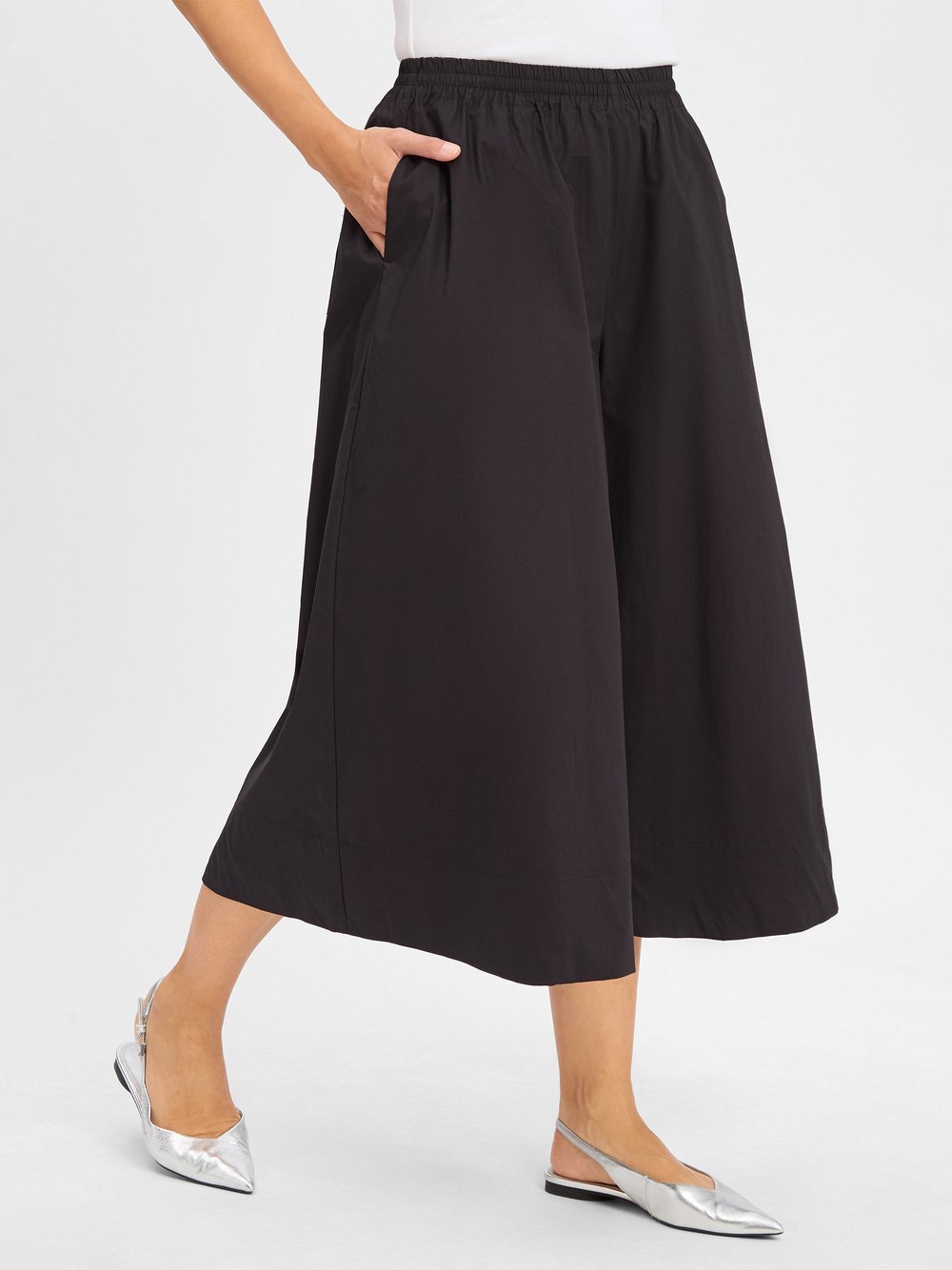 Msch Copenhagen Spodnie - MSCHLenna Kobiety Bawełna czarny jednolity, XS