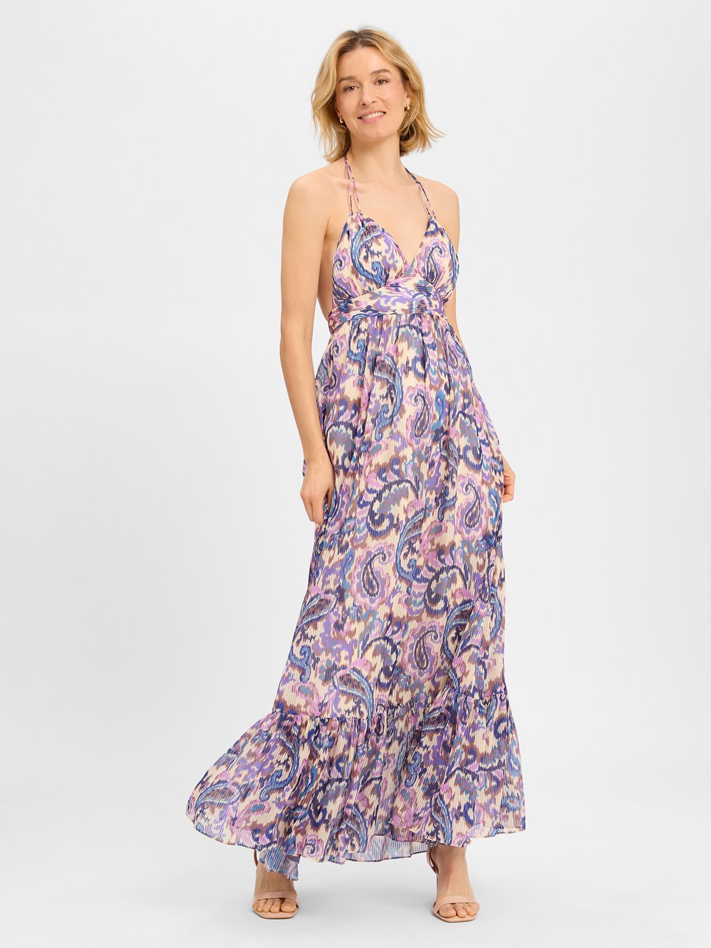 Swing Damska sukienka wieczorowa Kobiety lila|niebieski|wielokolorowy wzorzysty, 34