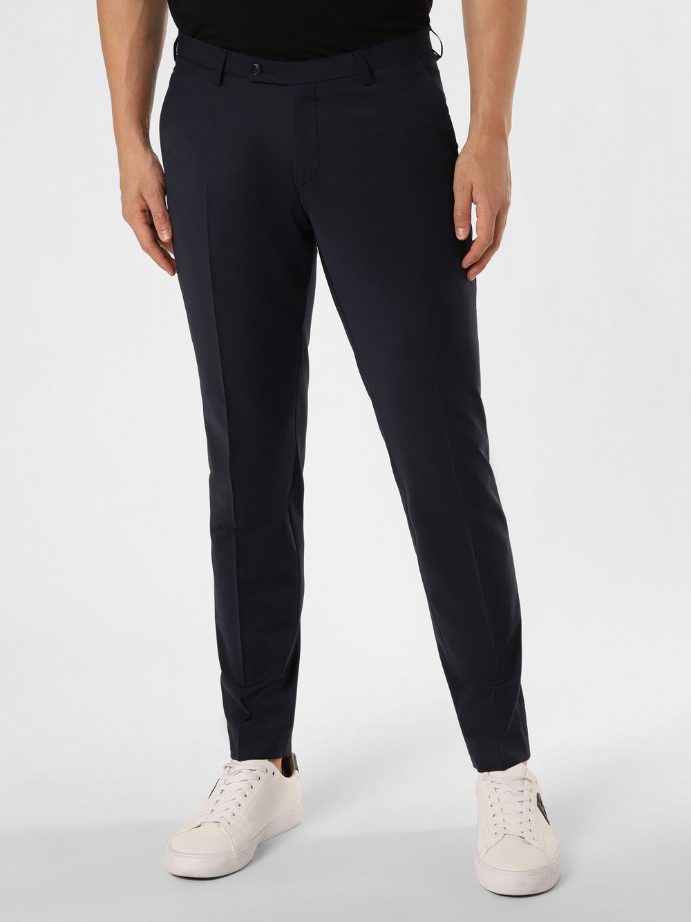 CG - CLUB of GENTS Męskie spodnie od garnituru modułowego Mężczyźni Slim Fit Sztuczne włókno niebieski jednolity, 46