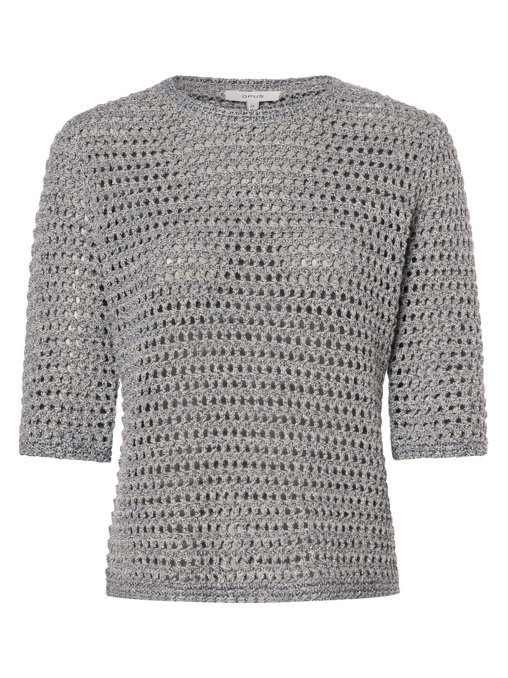 Opus Sweter damski - Perly Kobiety Bawełna niebieski jednolity, 42