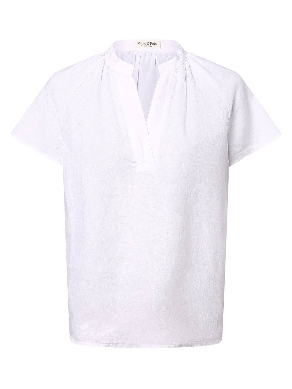 Marc O'Polo Lniana bluzka damska Kobiety len biały jednolity, 44