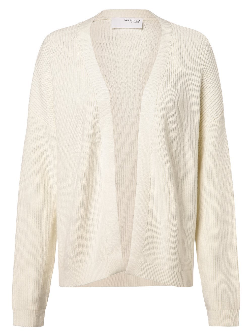 Selected Femme Dzianinowe wdzianko Kobiety biały jednolity, XL