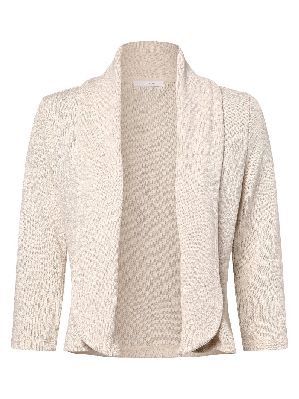 Opus Damski rękaw z dzianiny - Sandrine Kobiety drobna dzianina beżowy jednolity, 44