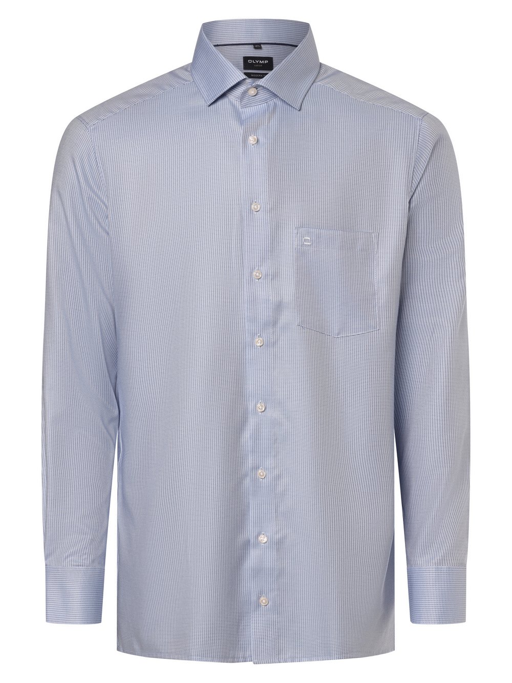 OLYMP Luxor modern Fit Koszula męska Mężczyźni Modern Fit Bawełna niebieski wzorzysty, 44