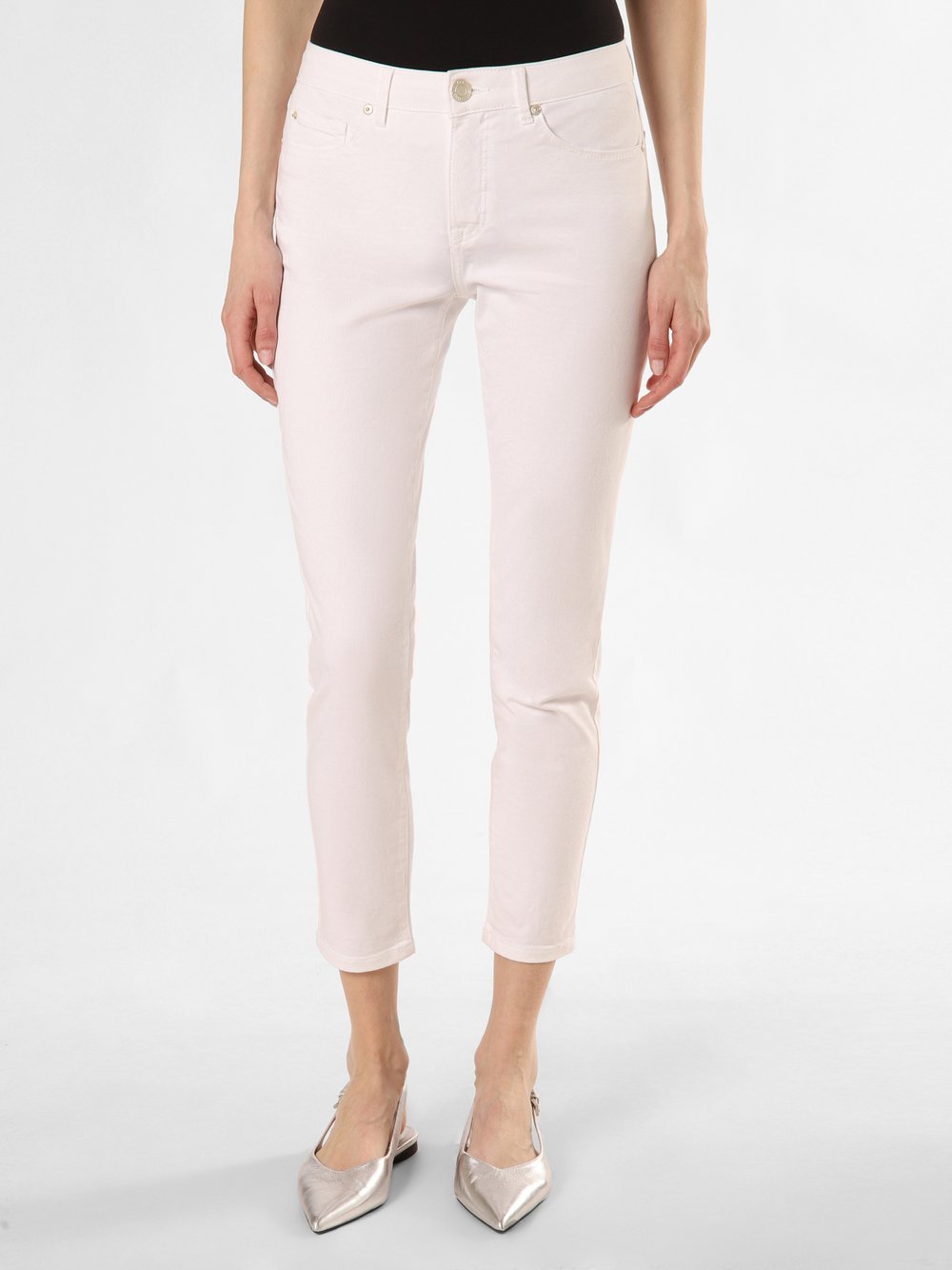 Opus Spodnie - Elma Kobiety biały jednolity, 42-28