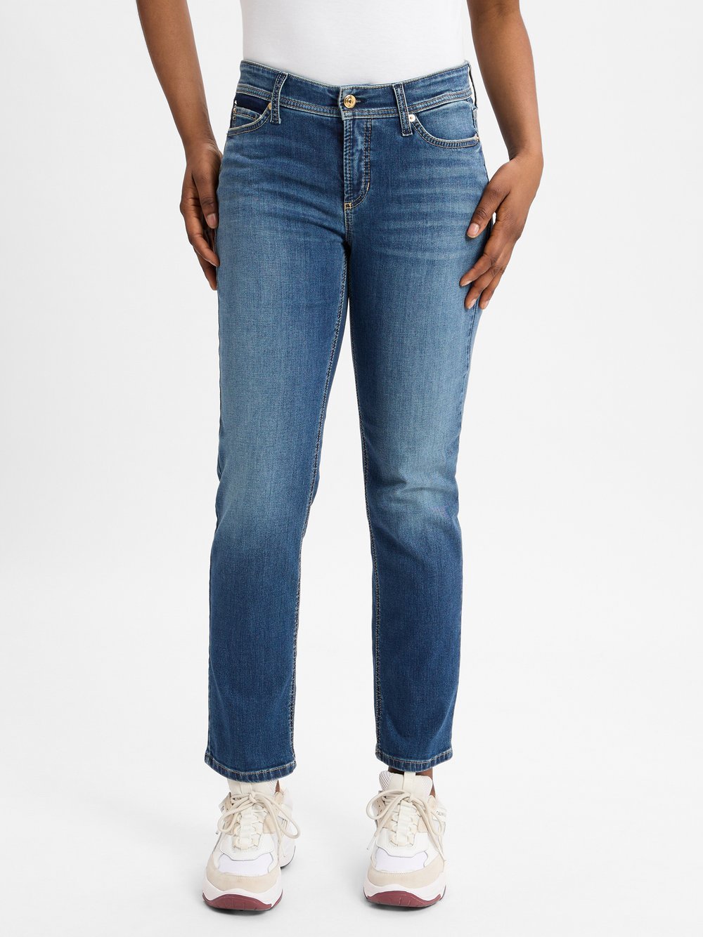 Cambio Dżinsy - Piper Kobiety Stretch niebieski jednolity, 34