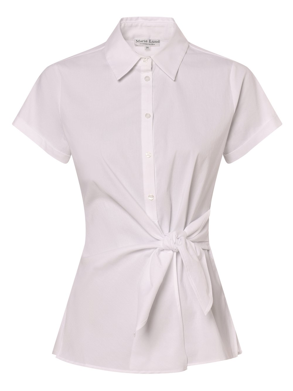 Marie Lund Bluzka damska Kobiety biały jednolity, 34