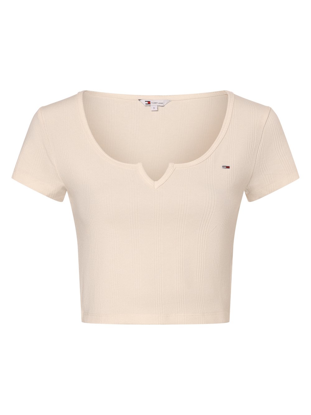 Tommy Jeans Koszulka damska Kobiety Bawełna biały jednolity, XS