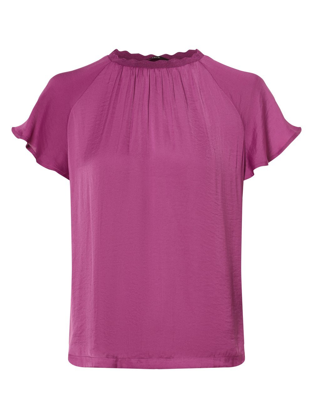 zero Koszulka damska Kobiety Bawełna czerwony|lila jednolity, 36