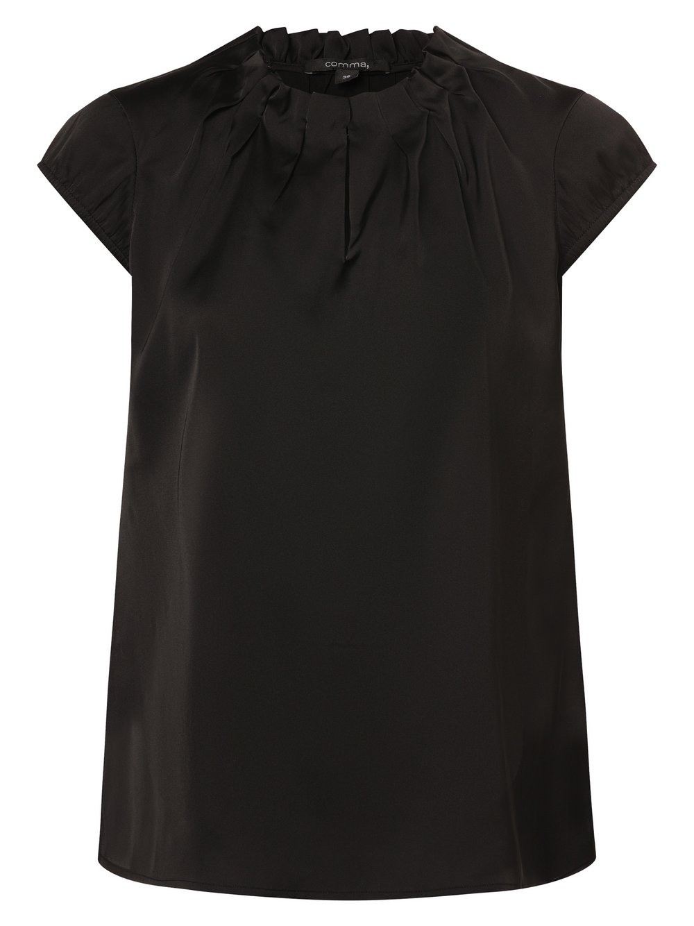comma Bluzka damska Kobiety czarny jednolity, 44