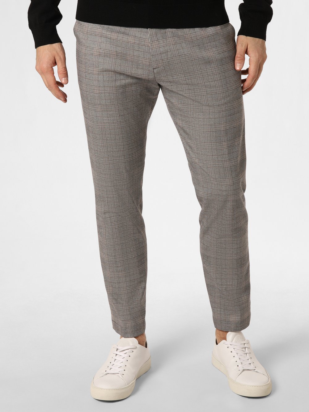 Cinque Spodnie Mężczyźni beżowy|brązowy|szary w kratkę, 44