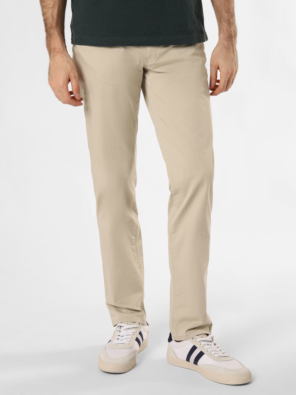 BRAX Spodnie - Cadiz Mężczyźni Bawełna beżowy jednolity, 42-32