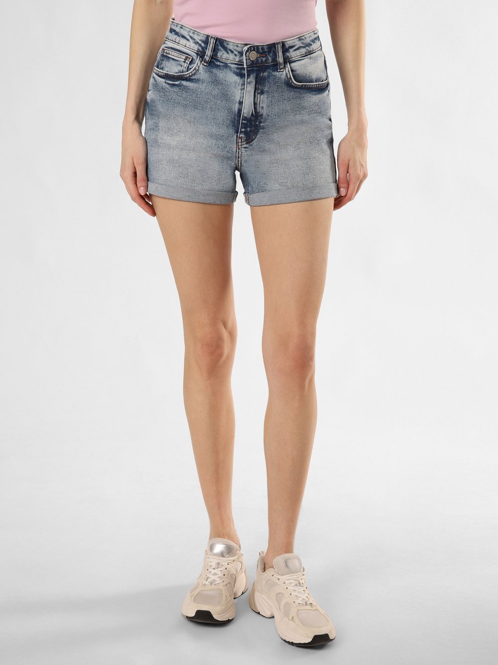 Noisy May Dżinsowe szorty - NMMoni Kobiety Bawełna niebieski jednolity, XS