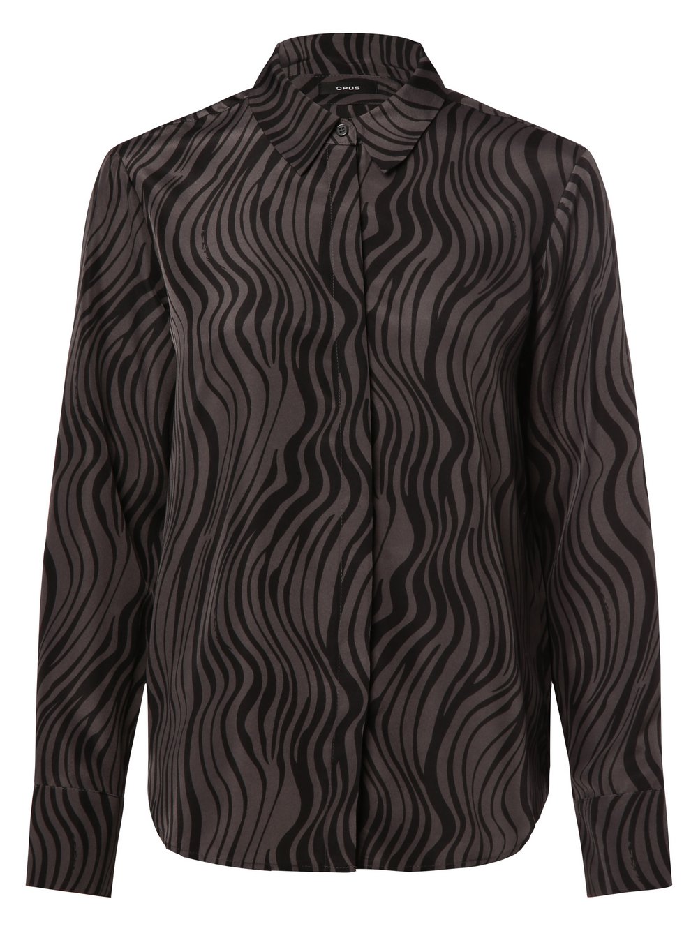 Opus Bluzka damska Kobiety szary|czarny wzorzysty, 42