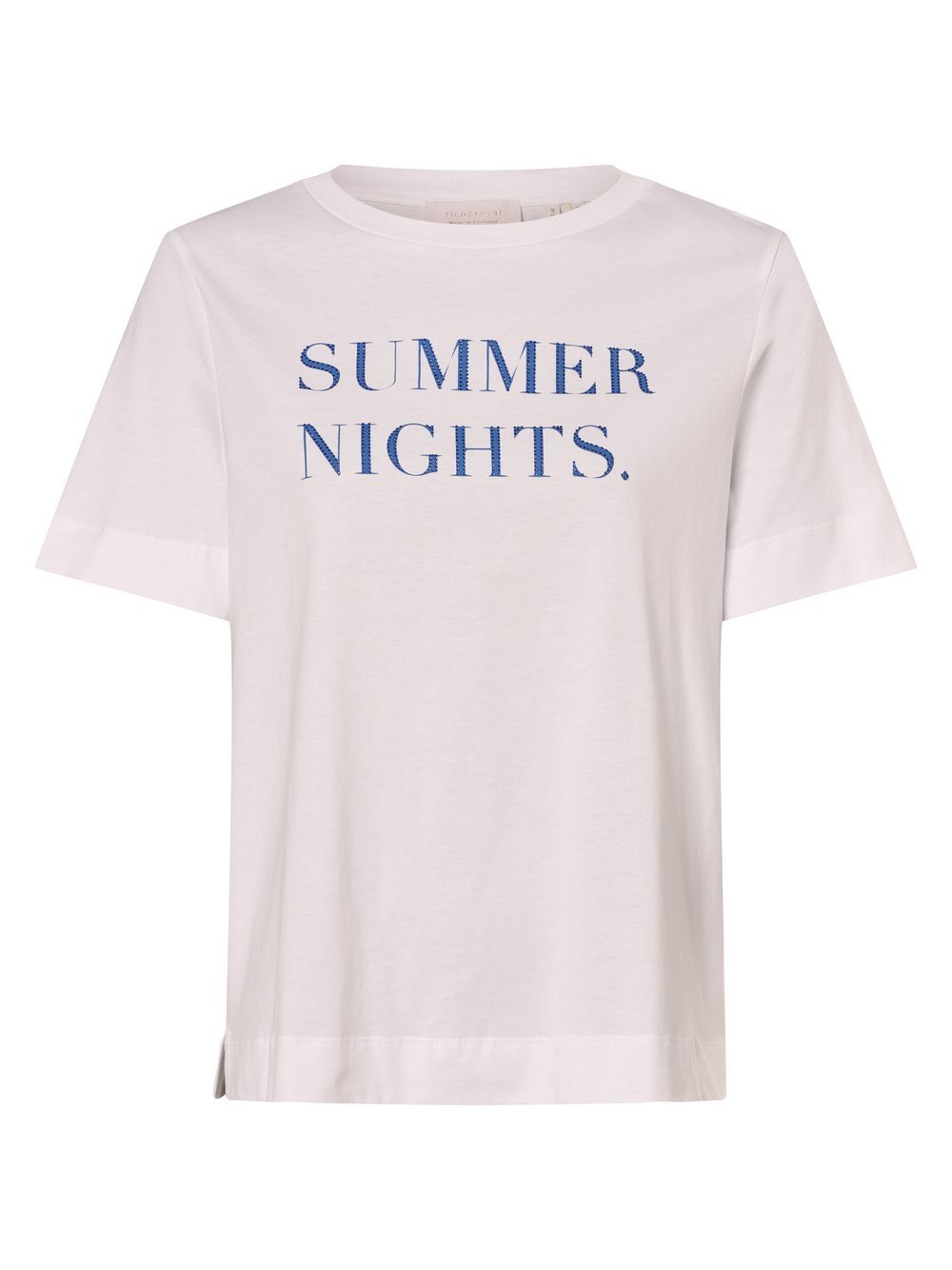 Rich & Royal Koszulka damska Kobiety Bawełna biały nadruk, XS