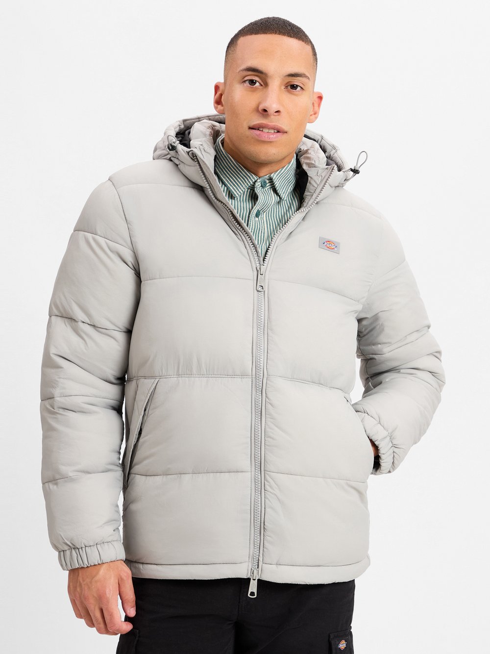 Dickies Męska kurtka pikowana - Waldenburg Mężczyźni szary jednolity, L