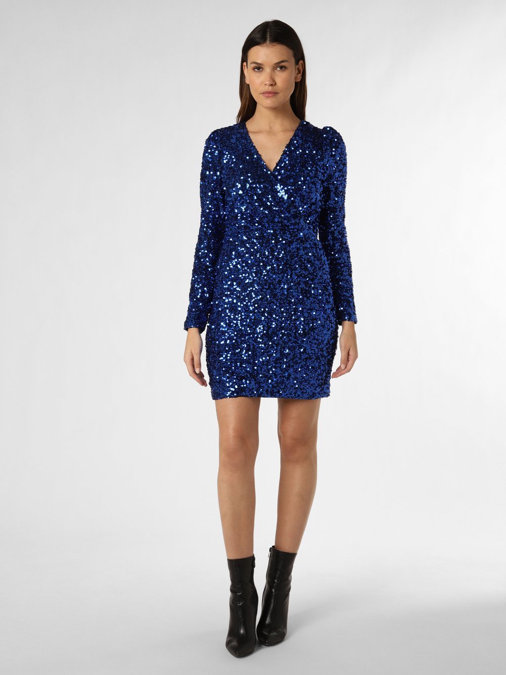 Selected Femme Sukienka damska Kobiety niebieski jednolity, 36