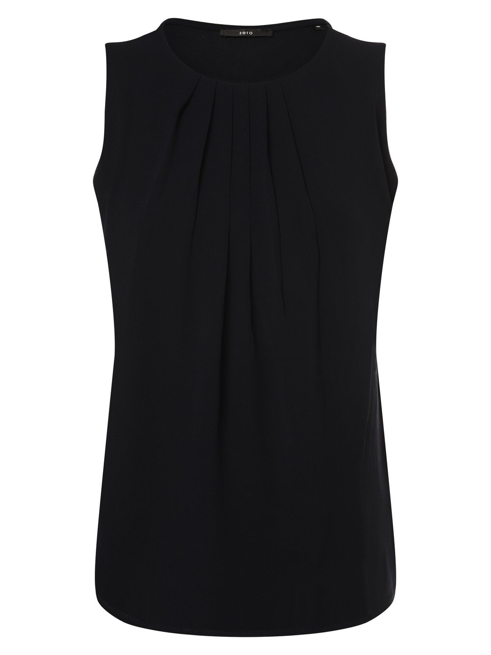 zero Top damski Kobiety wiskoza niebieski jednolity, 38