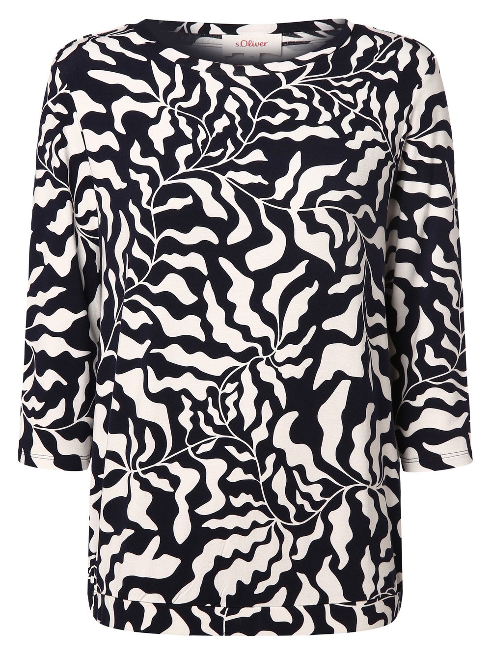 s.Oliver Koszula damska Kobiety Dżersej niebieski wzorzysty, 38