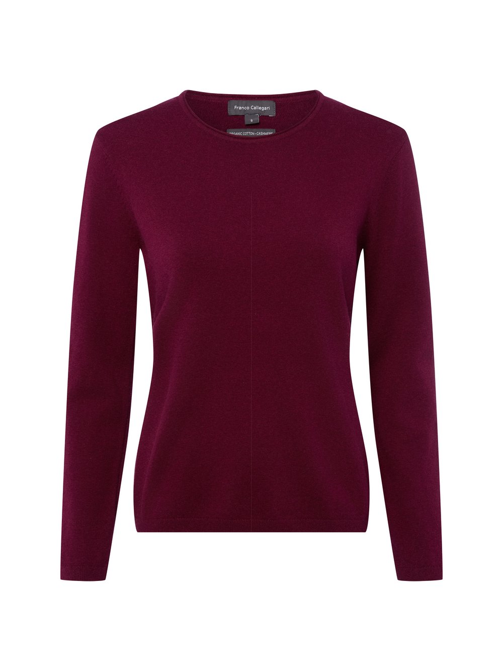 Franco Callegari Damski sweter z dzianiny z zawartością kaszmiru Kobiety lila marmurkowy, S