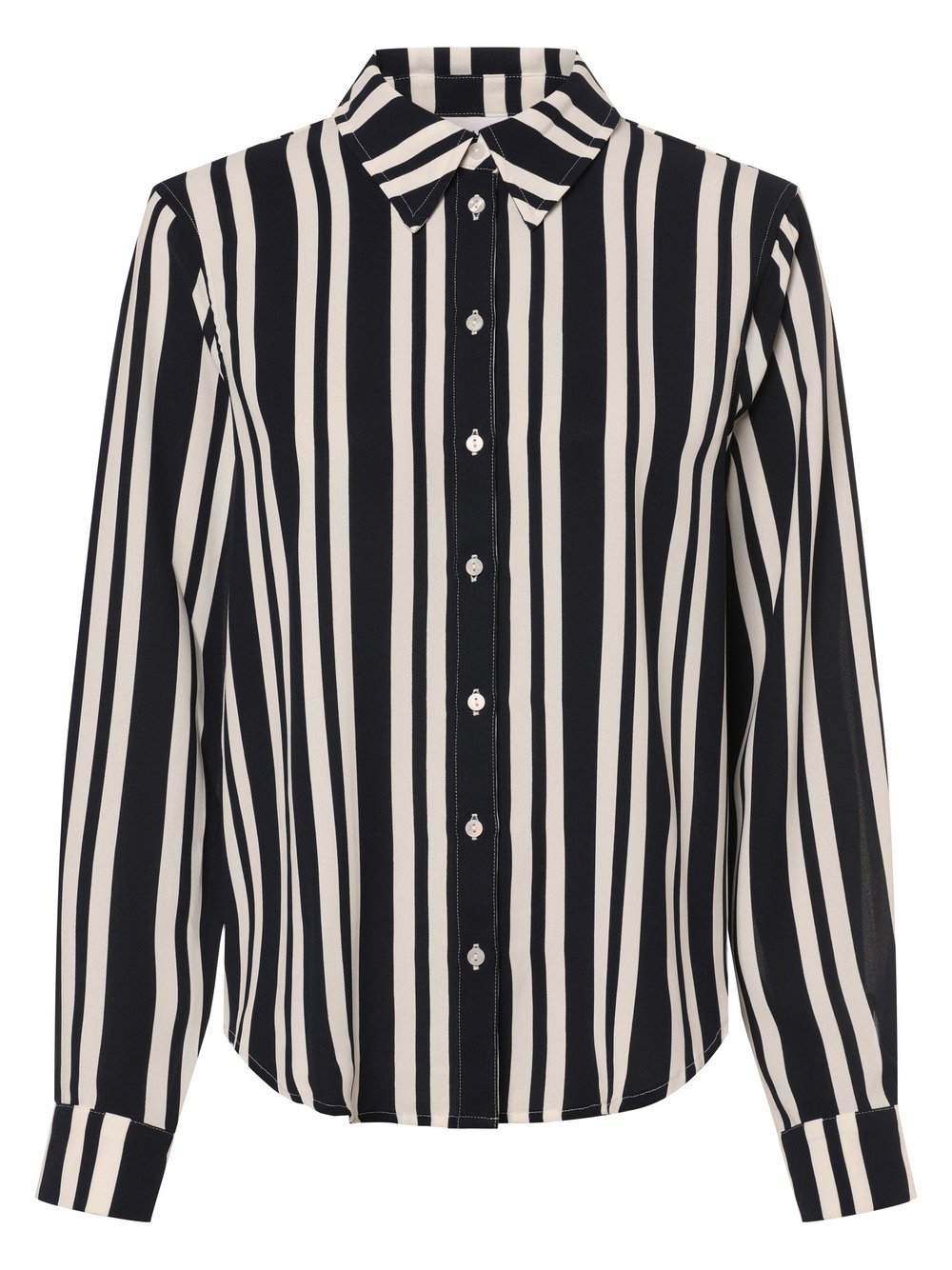 Vila Bluzka damska - VIRasha Kobiety Sztuczne włókno niebieski|biały w paski, 38