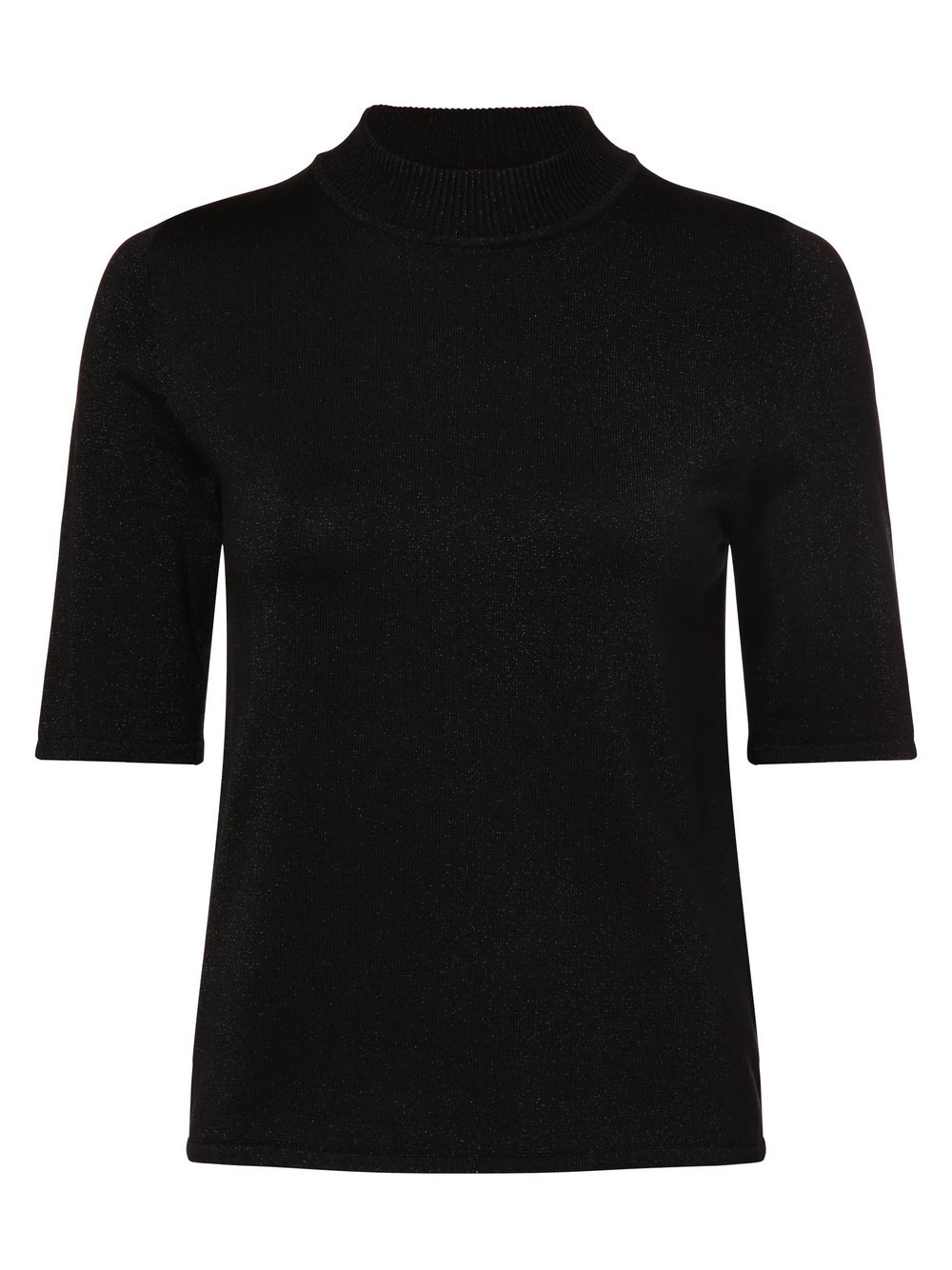 Selected Femme Sweter damski Kobiety drobna dzianina czarny jednolity, XS