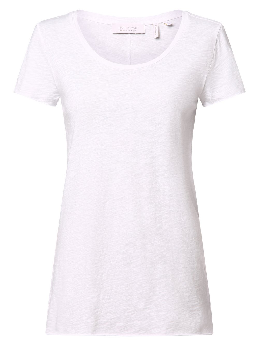 Rich & Royal Koszulka damska Kobiety Bawełna biały jednolity, S