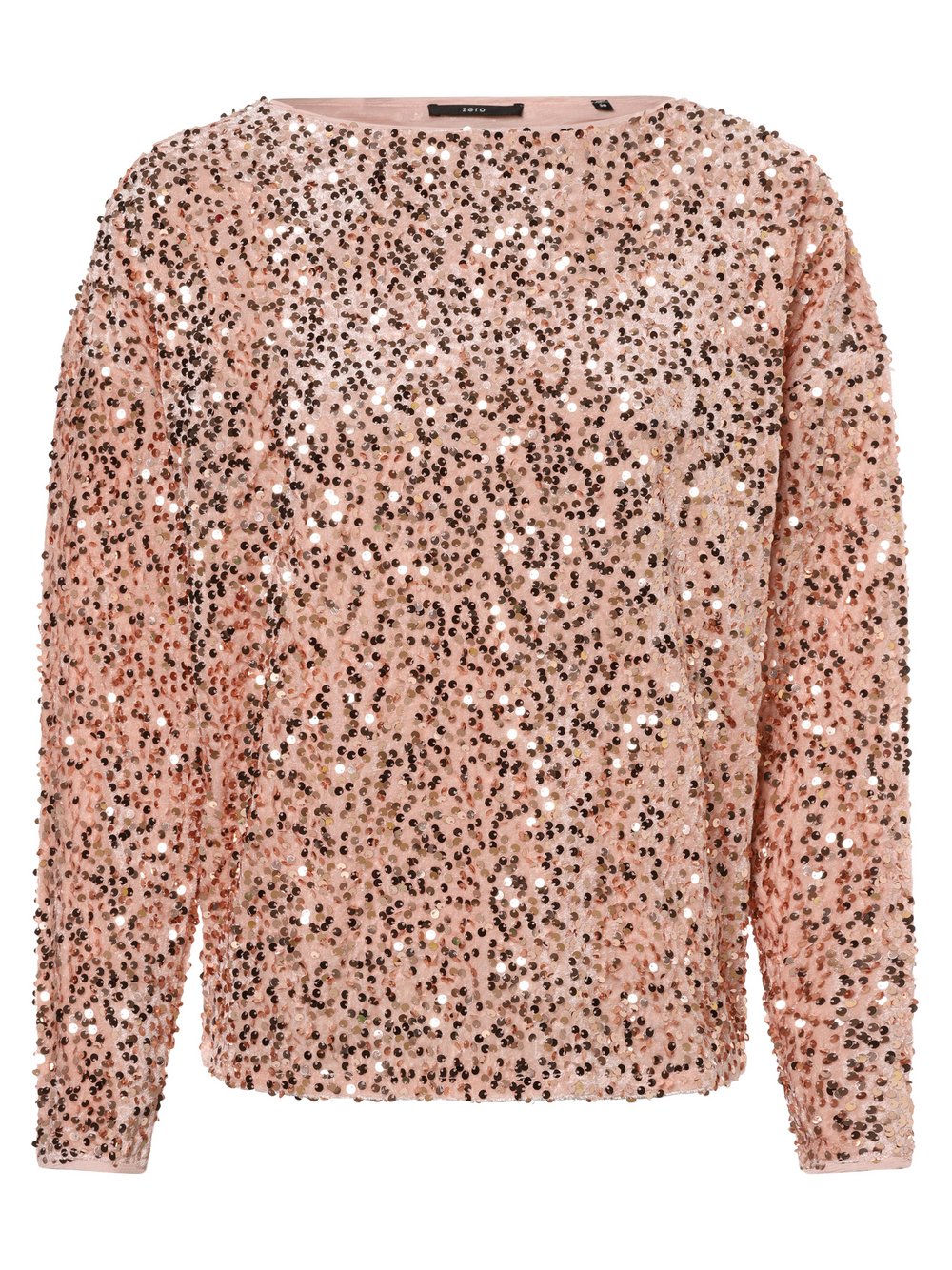 zero Damska koszulka z długim rękawem Kobiety Sztuczne włókno różowy jednolity, 34