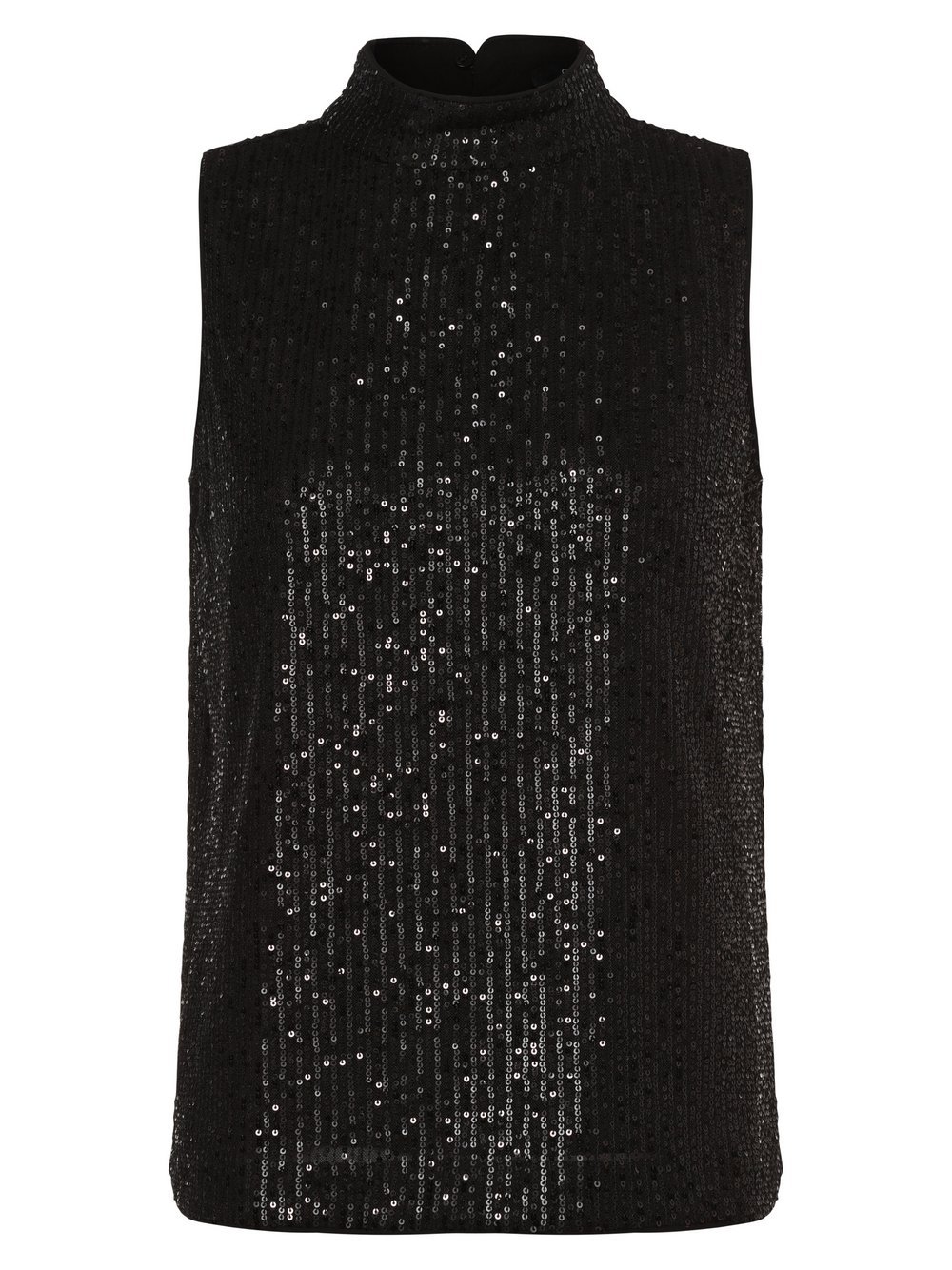 comma Top damski Kobiety Sztuczne włókno czarny jednolity, 46