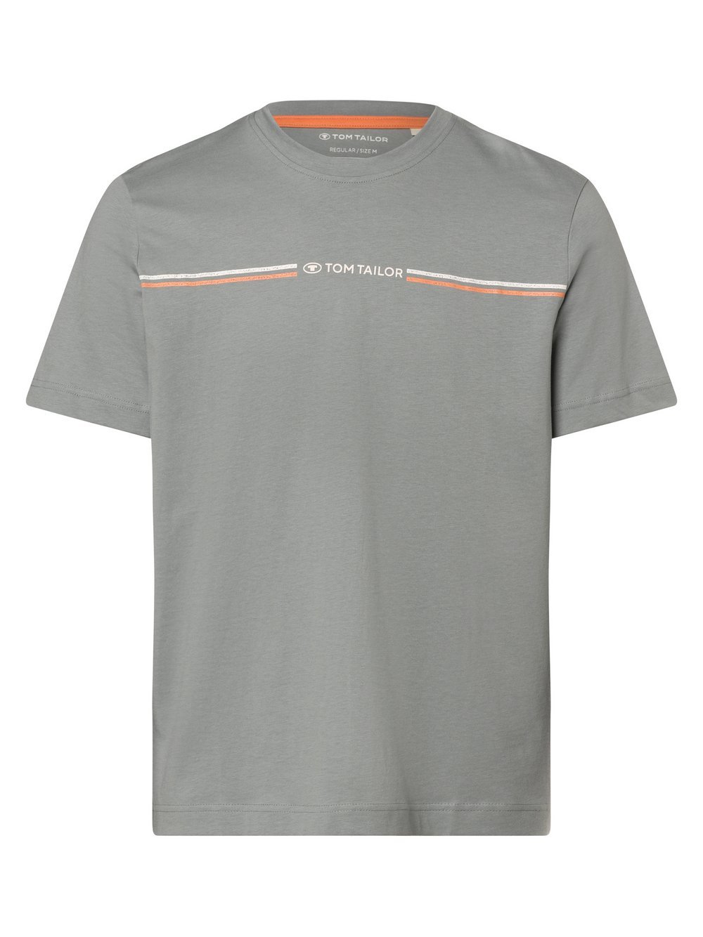Tom Tailor Koszulka męska Mężczyźni Bawełna szary jednolity, XL
