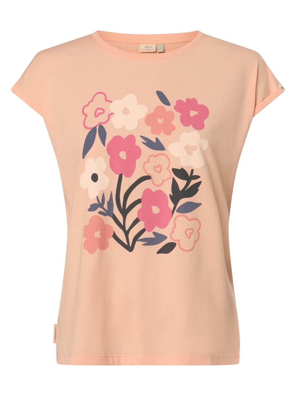 Ragwear Koszulka damska - Diona Kobiety Bawełna pomarańczowy nadruk, XL