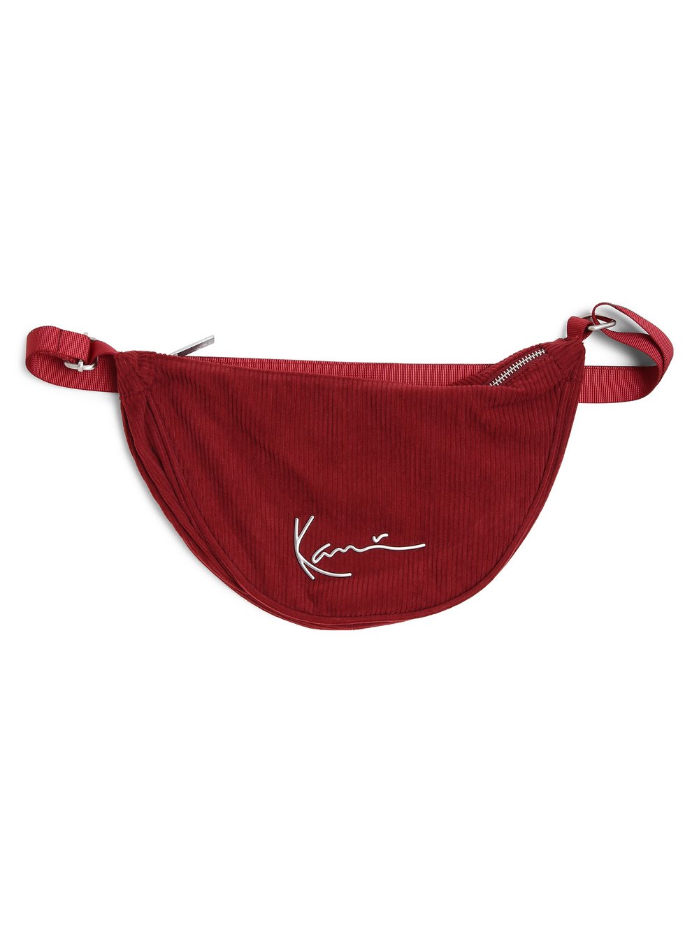 Karl Kani Damska torebka na ramię Kobiety Sztruks czerwony jednolity, ONE SIZE