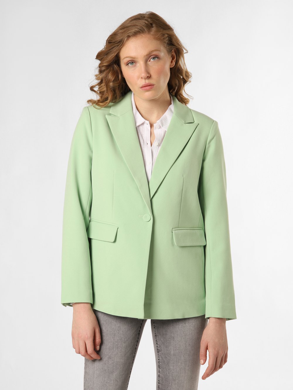 Y.A.S Marynarka damska - YASLikka Kobiety zielony jednolity, M