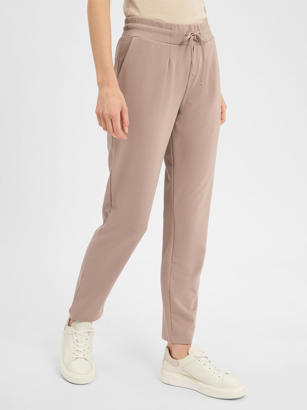 Marie Lund Damskie spodnie dresowe Kobiety brązowy jednolity, L