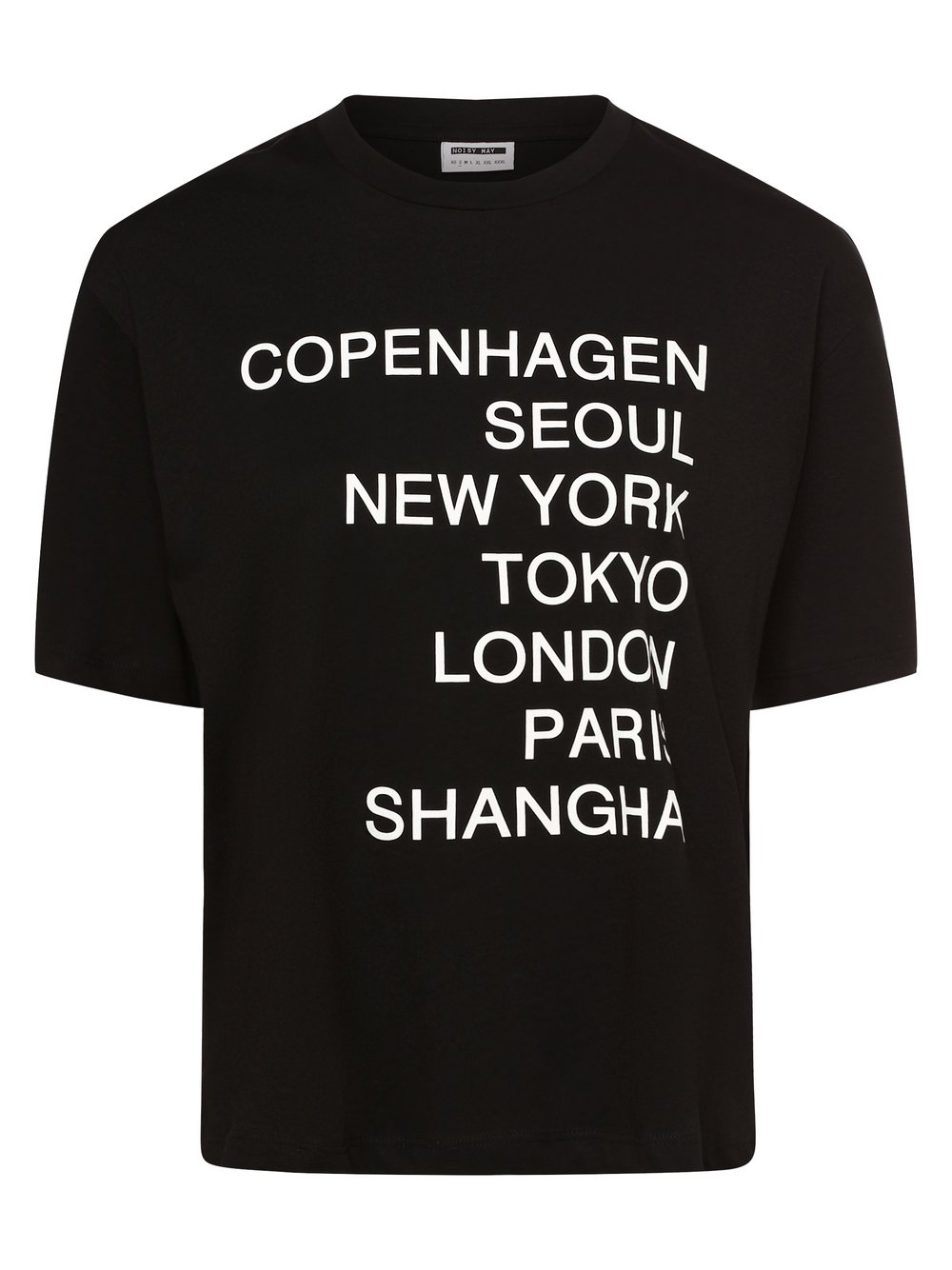 Noisy May T-shirt damski Kobiety Bawełna czarny nadruk, XS