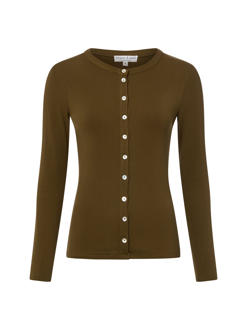 Marie Lund Damska koszulka z dzianiny Kobiety Sztuczne włókno zielony jednolity, XL