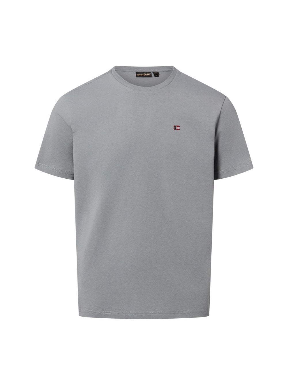 Napapijri Koszulka męska - Salis Mężczyźni Bawełna szary jednolity, XXL