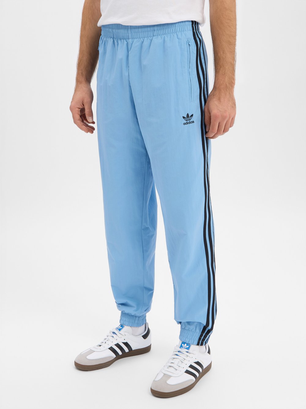 adidas Originals Męskie spodnie dresowe - Firebird Mężczyźni niebieski jednolity, L